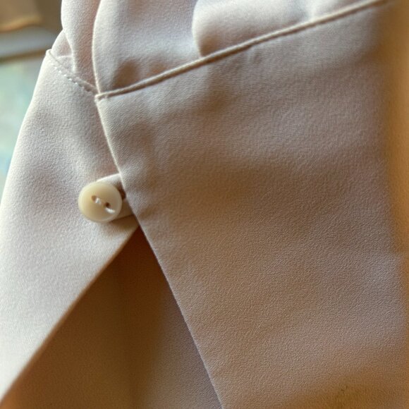 CHELSEA28 Size XXL Light Blush Pink Long Sleeve Wrap Blouse - Picture 6 of 7